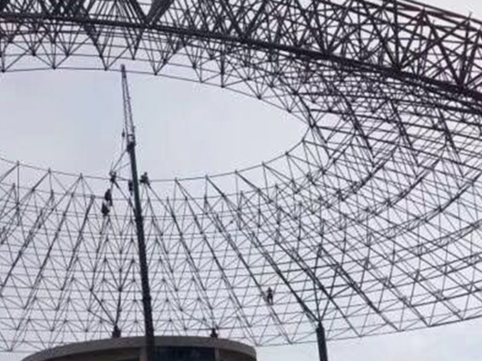 井冈山篮球馆球形网架厂家价格